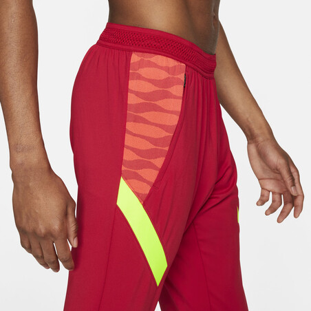 Pantalon survêtement Nike Strike rouge jaune 2021/22