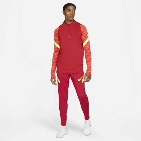 Pantalon survêtement Nike Strike rouge jaune 2021/22