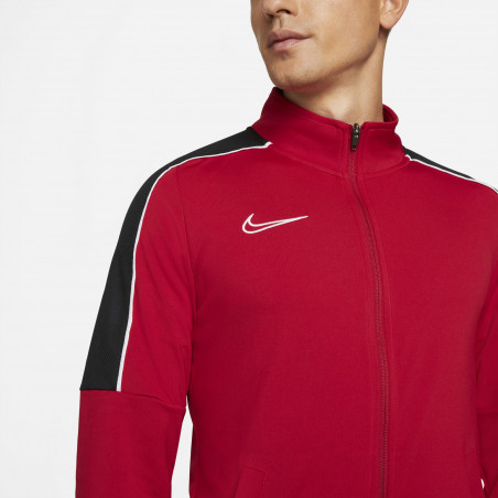 Veste survêtement Nike Academy rouge noir