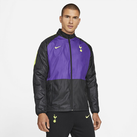 Veste imperméable Tottenham noir violet 2021/22