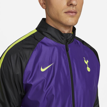 Veste imperméable Tottenham noir violet 2021/22