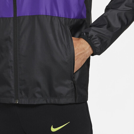 Veste imperméable Tottenham noir violet 2021/22