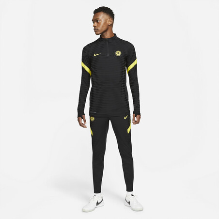 Pantalon survêtement Chelsea Strike Elite noir jaune 2021/22