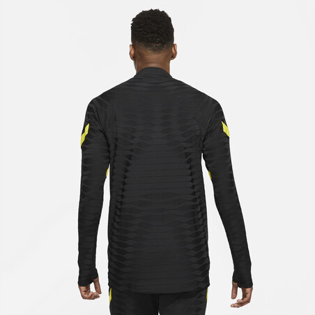 Sweat zippé Chelsea Strike Elite noir jaune 2021/22