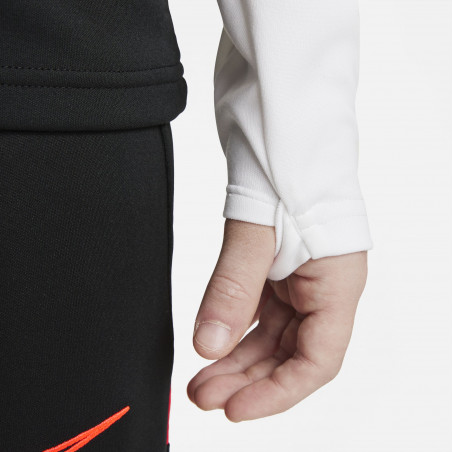 Sweat zippé junior Nike academy blanc rouge