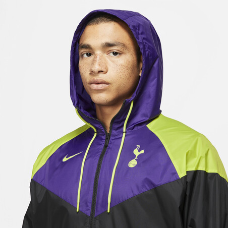 Coupe vent Tottenham noir violet 2021/22
