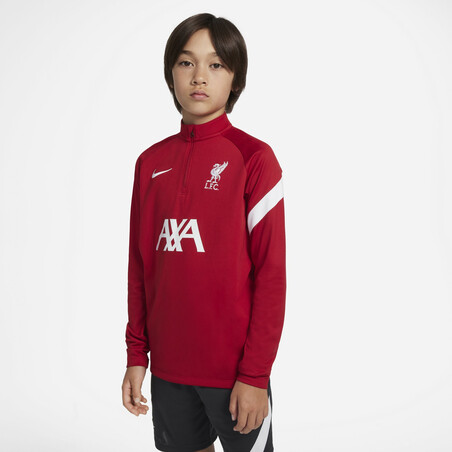 Sweat zippé junior Liverpool Academy rouge 2021/22