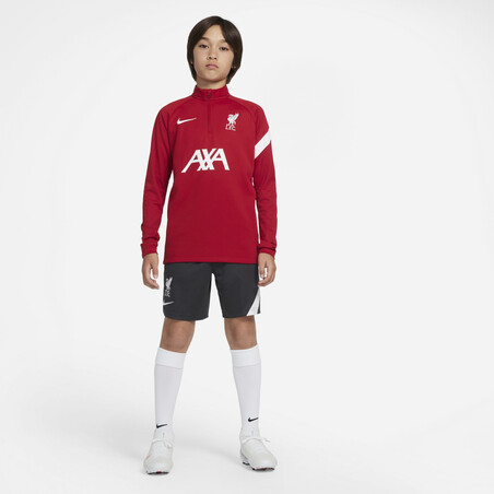 Sweat zippé junior Liverpool Academy rouge 2021/22