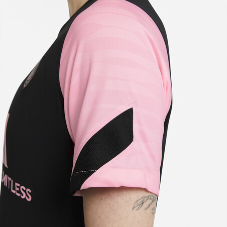 Maillot entraînement Femme PSG noir rose 2021/22
