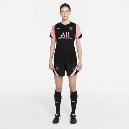 Maillot entraînement Femme PSG noir rose 2021/22