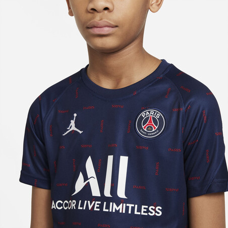 Maillot avant match junior PSG bleu 2021/22
