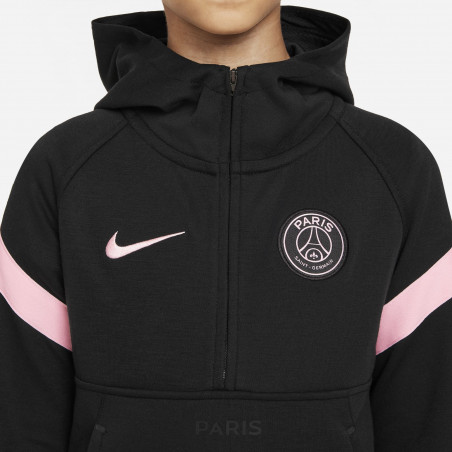 Sweat zippé junior PSG Fleece noir rose 2021/22