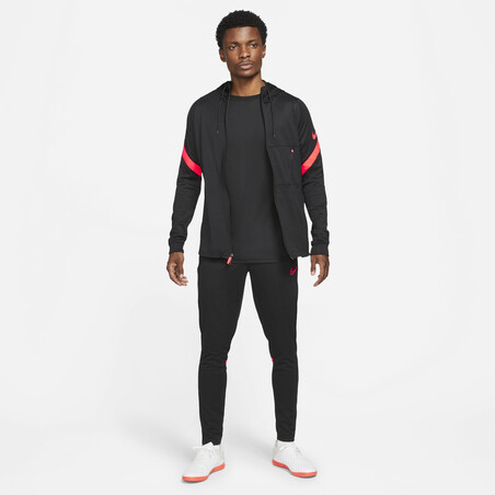 Pantalon survêtement Nike Academy noir rouge