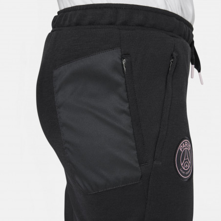 Pantalon survêtement junior PSG Fleece noir rose 2021/22