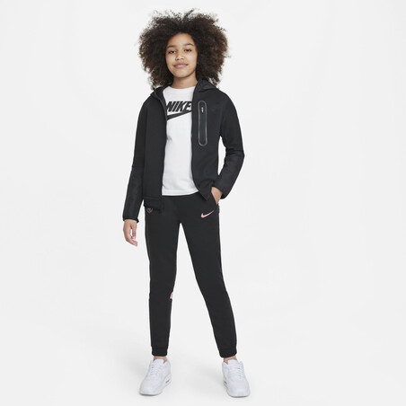 Pantalon survêtement junior PSG Fleece noir rose 2021/22