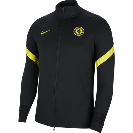 Veste survêtement Chelsea Strike noir jaune 2021/22