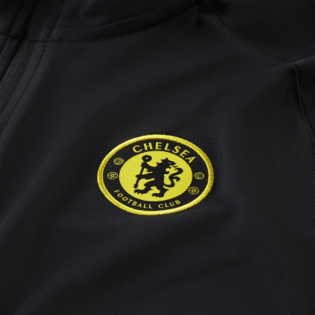 Veste survêtement Chelsea Strike noir jaune 2021/22