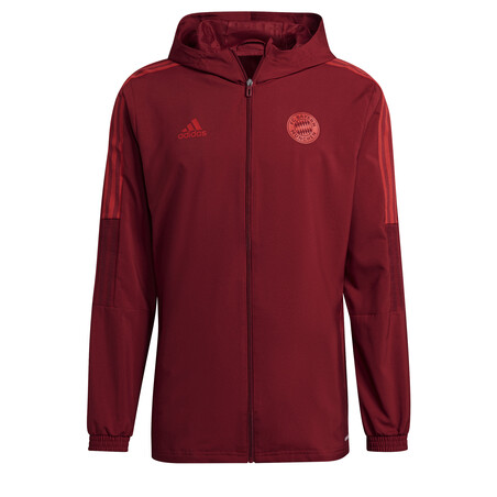 Veste survêtement à capuche Bayern Munich rouge 2021/22