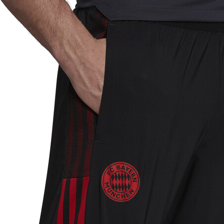 Pantalon entraînement Bayern Munich noir rouge 2021/22