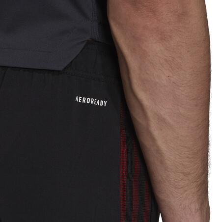 Pantalon entraînement Bayern Munich noir rouge 2021/22