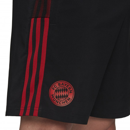Short entraînement Bayern Munich noir rouge 2021/22