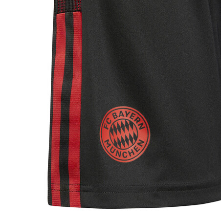 Short entraînement junior Bayern Munich noir rouge 2021/22