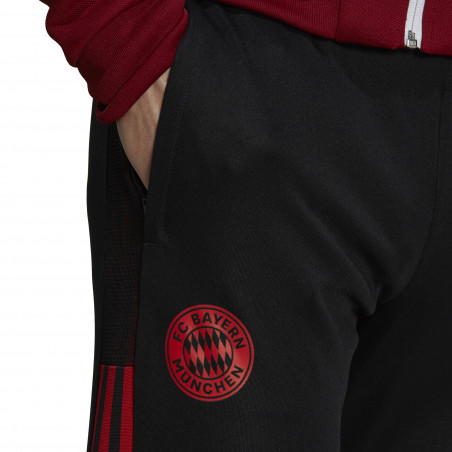 Pantalon entraînement Bayern Munich noir rouge 2021/22