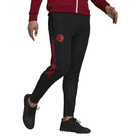 Pantalon entraînement Bayern Munich noir rouge 2021/22