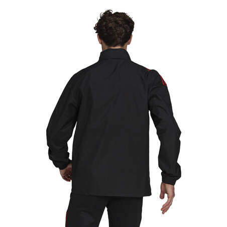 Veste imperméable Bayern Munich noir rouge 2021/22