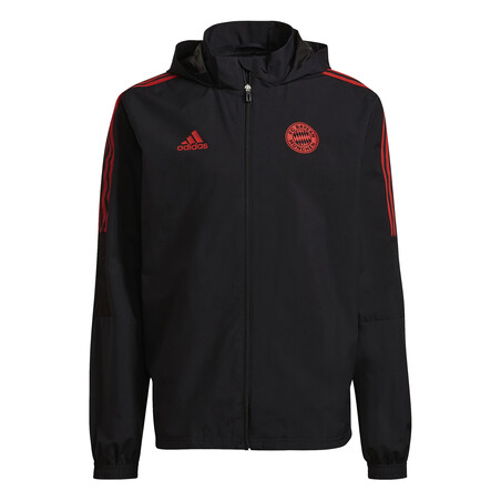 Veste imperméable Bayern Munich noir rouge 2021/22