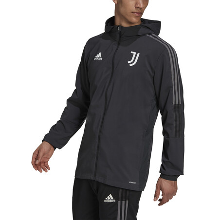 Veste entraînement à capuche Juventus noir 2021/22