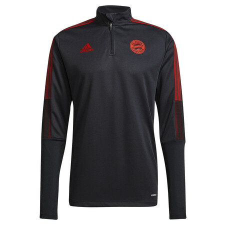 Sweat zippé Bayern Munich noir rouge 2021/22