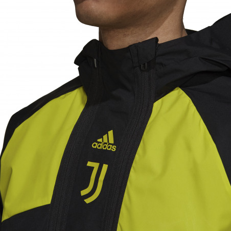 Manteau Juventus noir jaune 2021/22