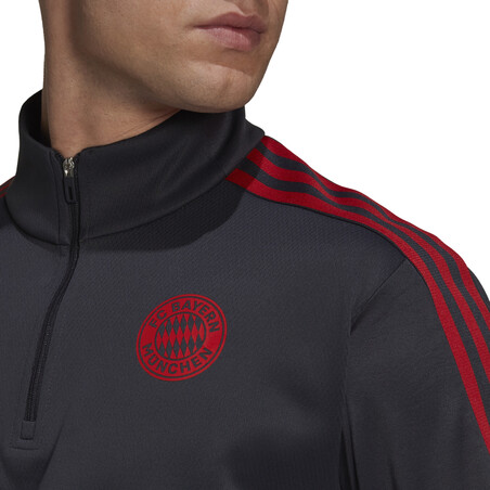 Sweat col montant Bayern Munich noir rouge 2021/22