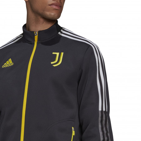 Veste survêtement Juventus Anthem noir jaune 2021/22
