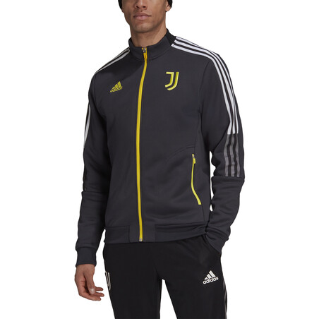 Veste survêtement Juventus Anthem noir jaune 2021/22