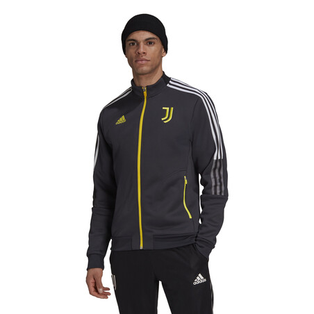 Veste survêtement Juventus Anthem noir jaune 2021/22