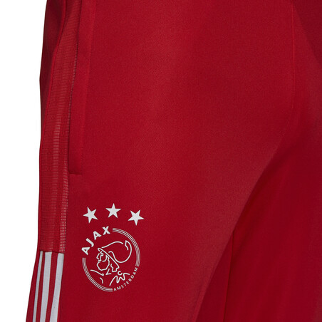 Pantalon survêtement Ajax Amsterdam rouge blanc 2021/22