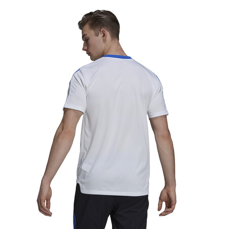 Maillot entraînement Real Madrid blanc orange 2021/22