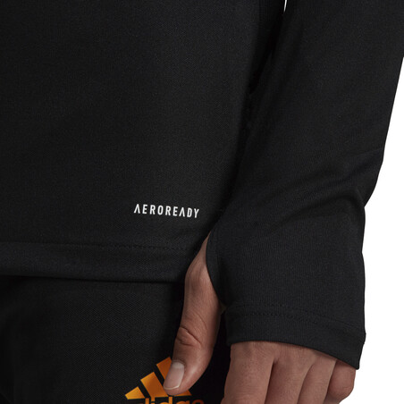 Sweat zippé Real Madrid noir orange 2021/22