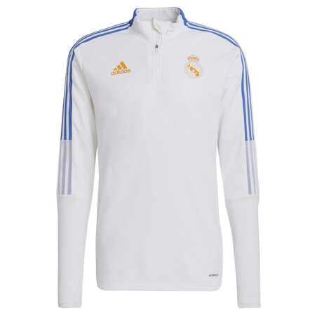 Sweat zippé Real Madrid blanc orange 2021/22