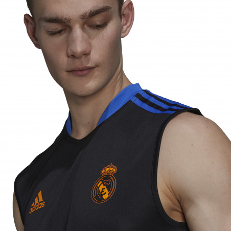 Débardeur Real Madrid noir orange 2021/22