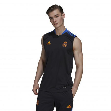 Débardeur Real Madrid noir orange 2021/22