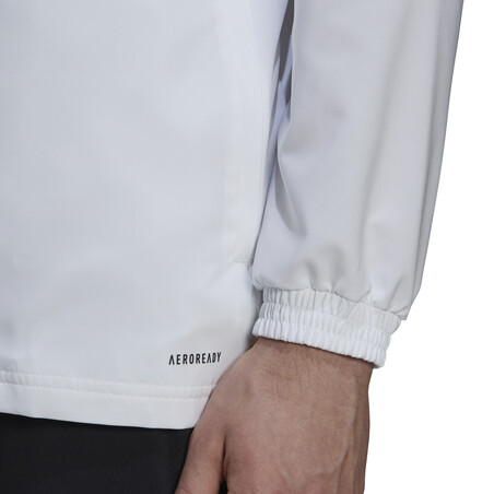 Veste survêtement Real Madrid blanc orange 2021/22