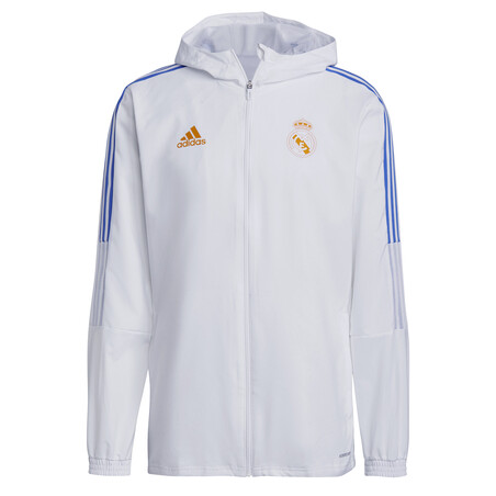 Veste survêtement Real Madrid blanc orange 2021/22
