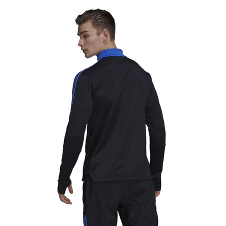 Sweat zippé col montant Real Madrid noir orange 2021/22