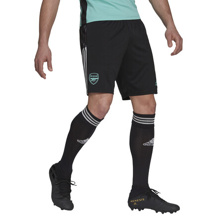 Short entraînement Arsenal noir vert 2021/22