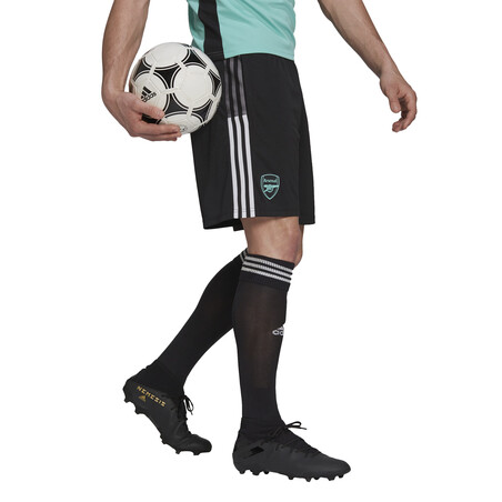 Short entraînement Arsenal noir vert 2021/22