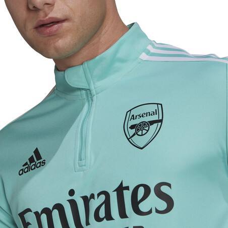 Sweat zippé Arsenal vert 2021/22