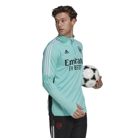 Sweat zippé Arsenal vert 2021/22